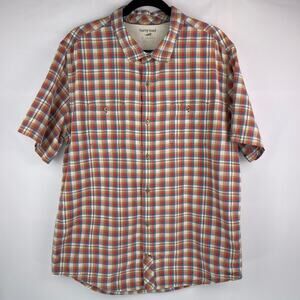 Horny Toad Plaid Smythy Button Up Shirt Size XL